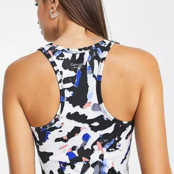 Calvin Klein Performance Racerback Top - Picture 2 of 4